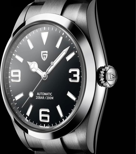 PAGANI DESIGN Armbanduhr, Automatik, Edelstahl, Schwarz, Herren - Bild 1