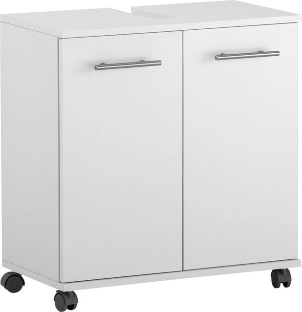 Waschbeckenunterschrank Emmi Schildmeyer weiß matt B/H/T: 59,8 x 63,4 x 32,6 cm - Bild 1