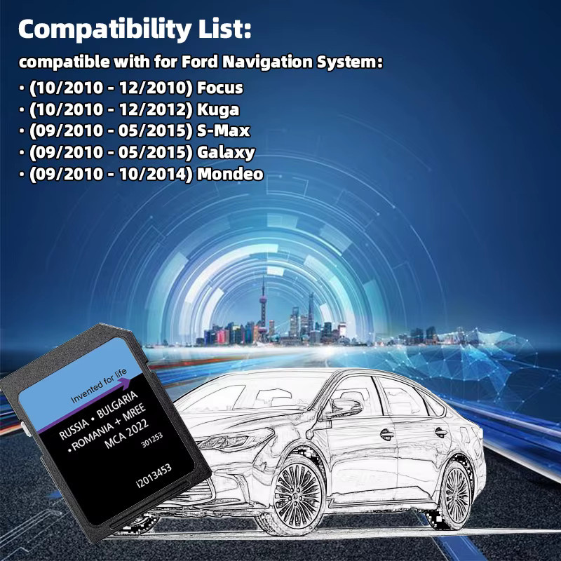 NAVINESA SD Karte 8 GB mit Ost Europa Karten für Ford Focus MCA Navigationssystem 2022 Version Update - Bild 2