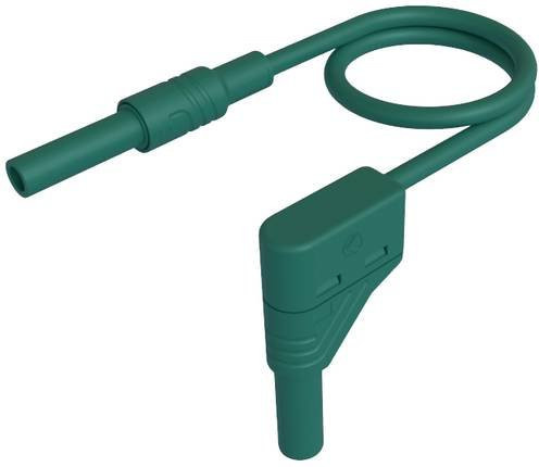 Hirschmann Test & Measurement MAL S WG-B 100/2,5 gn Sicherheits-Messleitung mit 4mm Sicherheits-Steckern in Grün, Länge: 100 cm - Bild 1