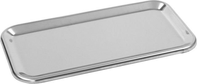 Schneider Auslagetablett aus Edelstahl in Silber, rechteckig, B: 16 cm, T: 30 cm, H: 1,2 cm - Bild 1