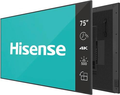 Hisense 75DM66D Signage-Display 190,5 cm 4K Ultra HD LED mit WLAN und Android 11 in Schwarz - Bild 1