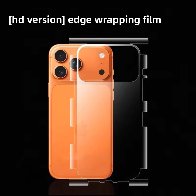 Vyimc 2in1 Hydrogel Schutzfolien Set für iPhone mit Seitenrahmen und Rückseite in Transparent und Schwarz - Bild 2