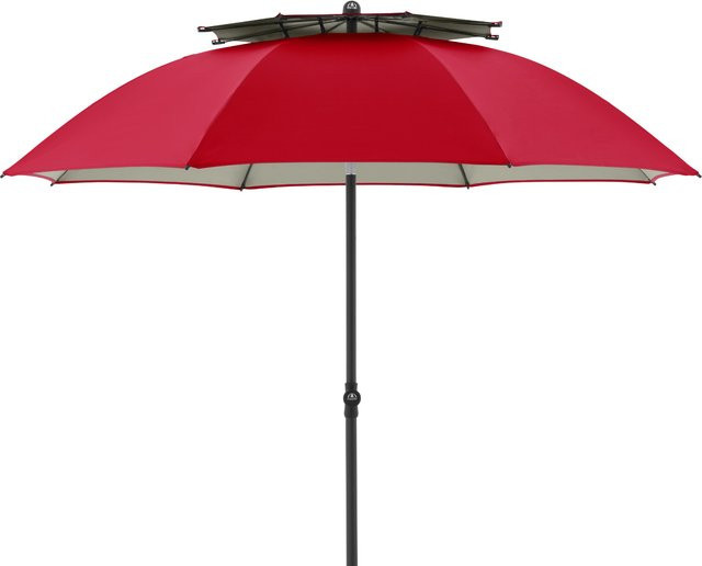 Doppler Sonnenschirm Windprofi in Rot mit Ø 207 cm - Bild 1