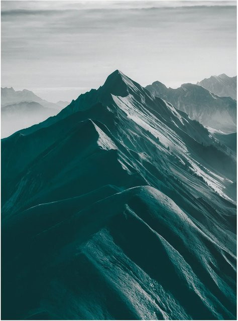 Komar Wandbild Mountains Paper Poster B: 30 cm, H: 40 cm - Bild 1
