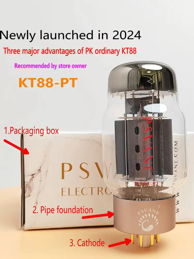 PSVANE FEIYUE AMP KT88 KT88 PT Vakuumröhren als werkseitig passendes Paar für HiFi Audio Vintage Röhrenverstärker und DIY-Projekte - Bild 2