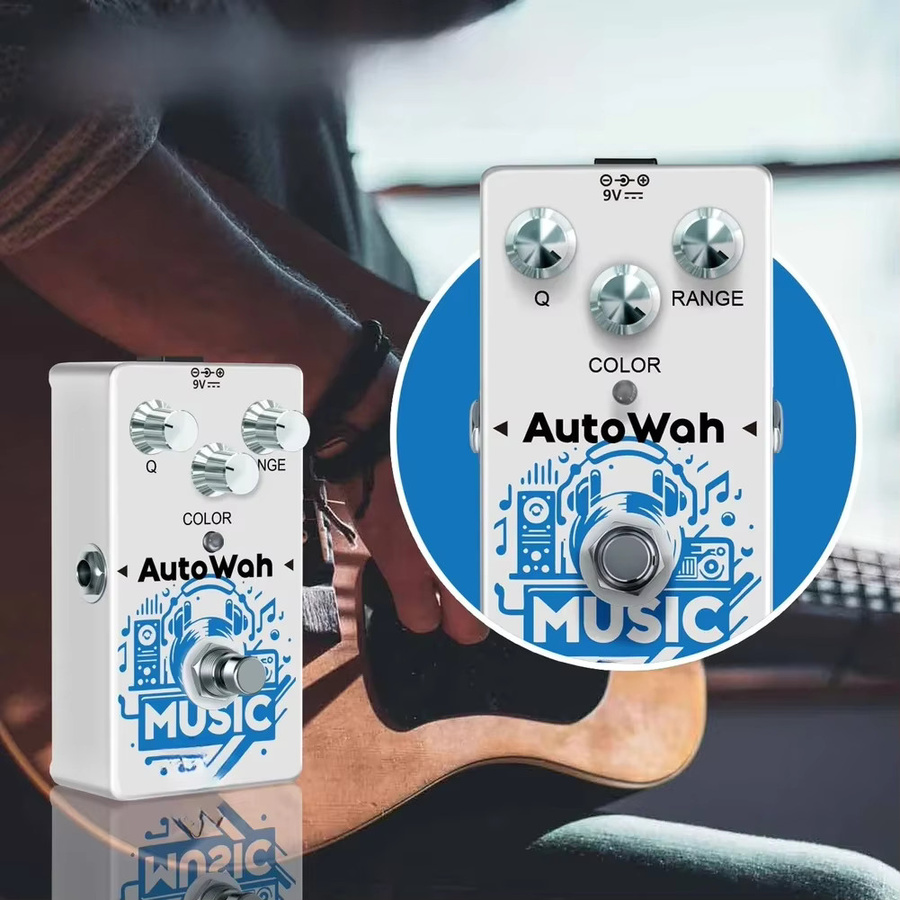 Rowin Auto-Wah-Pedal mit Zinklegierung für klassischen Filtercharakter, kompatibel mit RE-08 - Bild 2