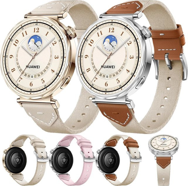 Huawei Uhrenarmband Nylon+Leder, 18 mm, Damen - Bild 1