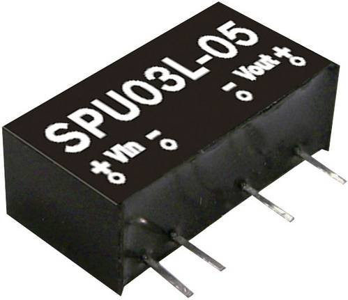 Mean Well MW SPU03M-05 DC/DC-Wandler 12V 7W Schwarz - Bild 1