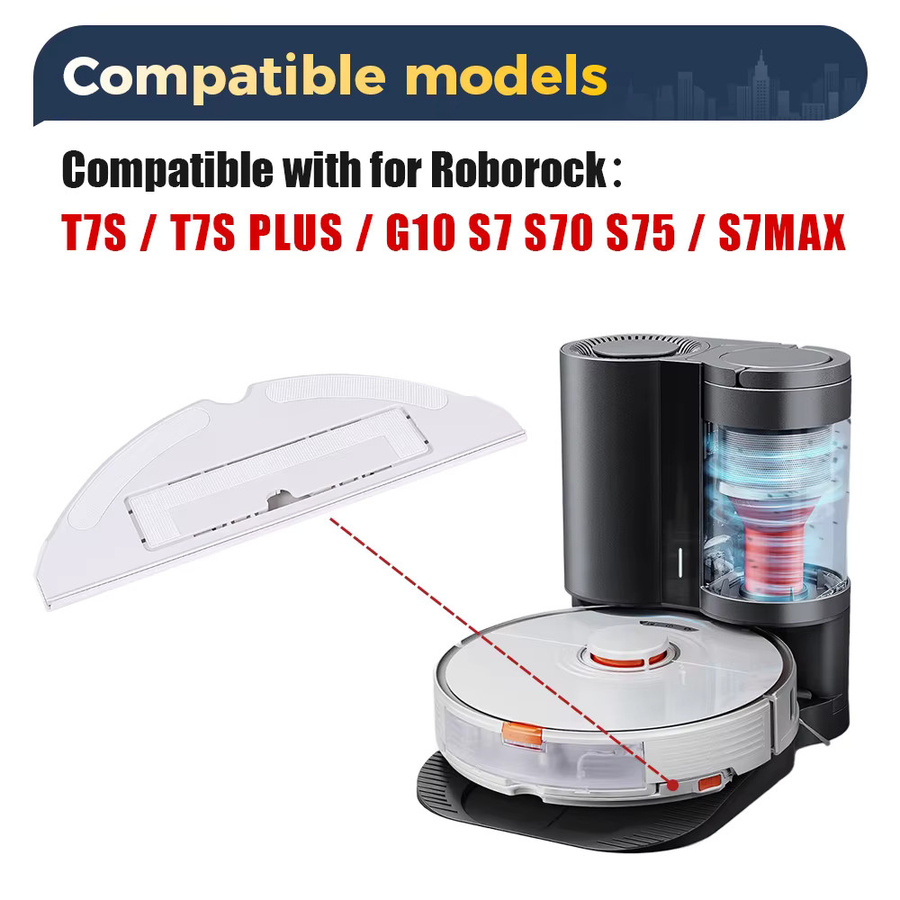 Roborock Wischmopp Halterung und Wassertank Ersatzteil für S7 T7S T7S PLUS G10 Roboter-Staubsauger - Bild 2