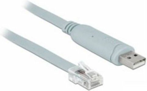Delock USB 2.0 auf RJ45 Ethernet Adapter in Grau, Länge: 1 m - Bild 1
