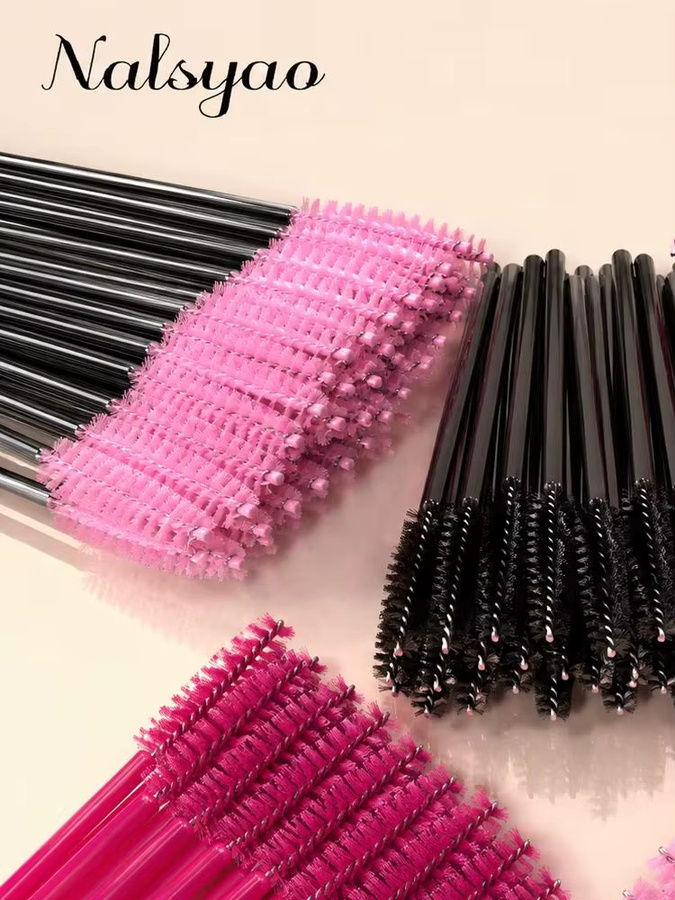 CNKESS Wimpern Pinsel, 500 Stück, Einweg Mascara Applikator, Schwarz, Unisex - Bild 2