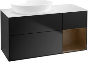 V&B Waschtischunterschrank Finion Wandbeleuchtung in Weiß lackiert, Breite: 120 cm, Höhe: 50,1 cm, Tiefe: 50,1 cm - Bild 1