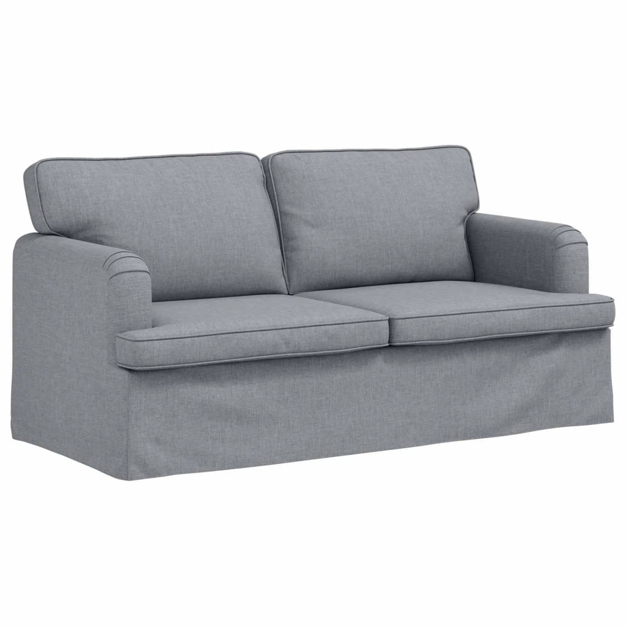 vidaXL Sofa Hellgrau mit Stoffbezug und Metallrahmen B/T/H: 142 x 80 x 85 cm - Bild 2