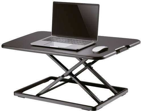 Neomounts NS-WS050BLACK Sitz-Steh-Schreibtischaufsatz aus Metall in Schwarz Matt - Bild 1