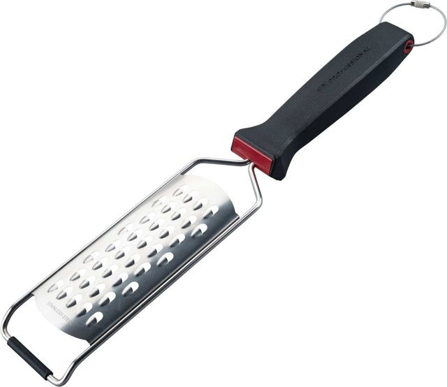 FMprofessional Reibe Presist aus Edelstahl in Silber, kurz und grob, B/H: 37 x 8 cm - Bild 1