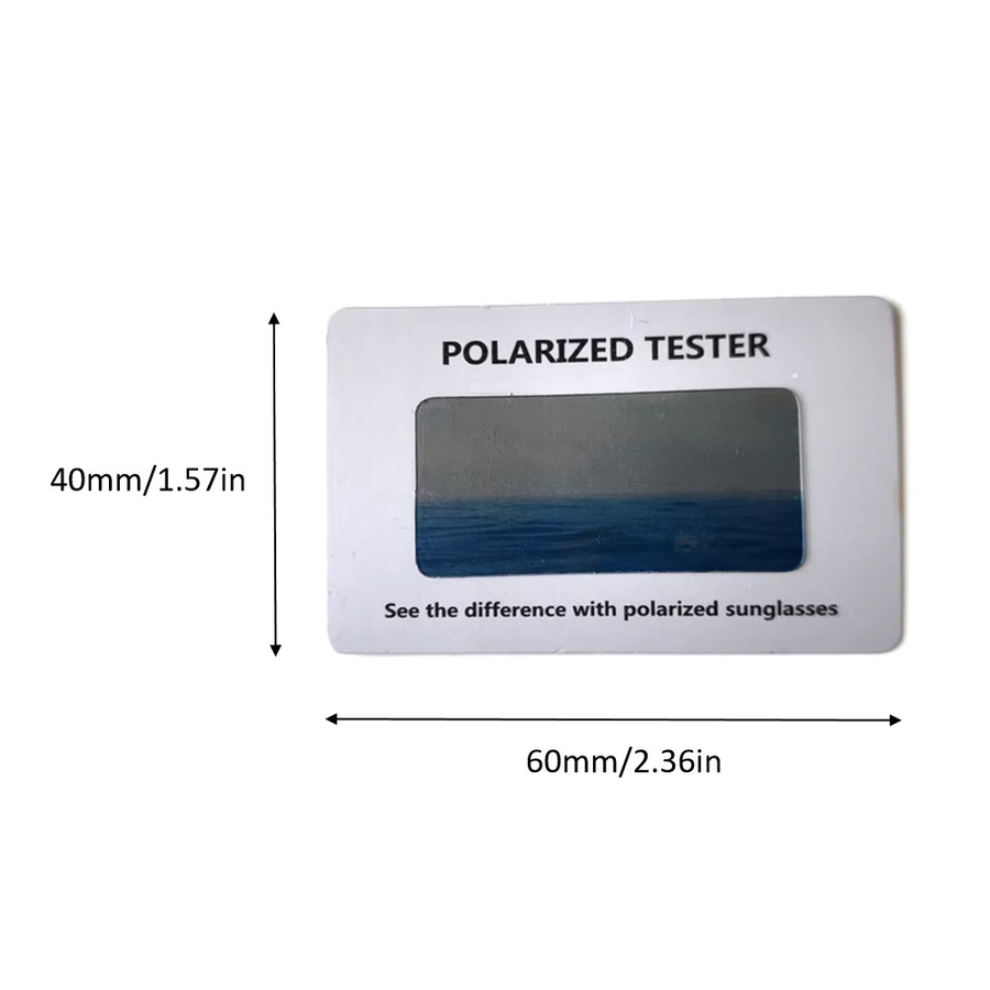 VIVIBEE Testkarte für polarisierte Gläser, 10-teilig, blau, weiß - Bild 2
