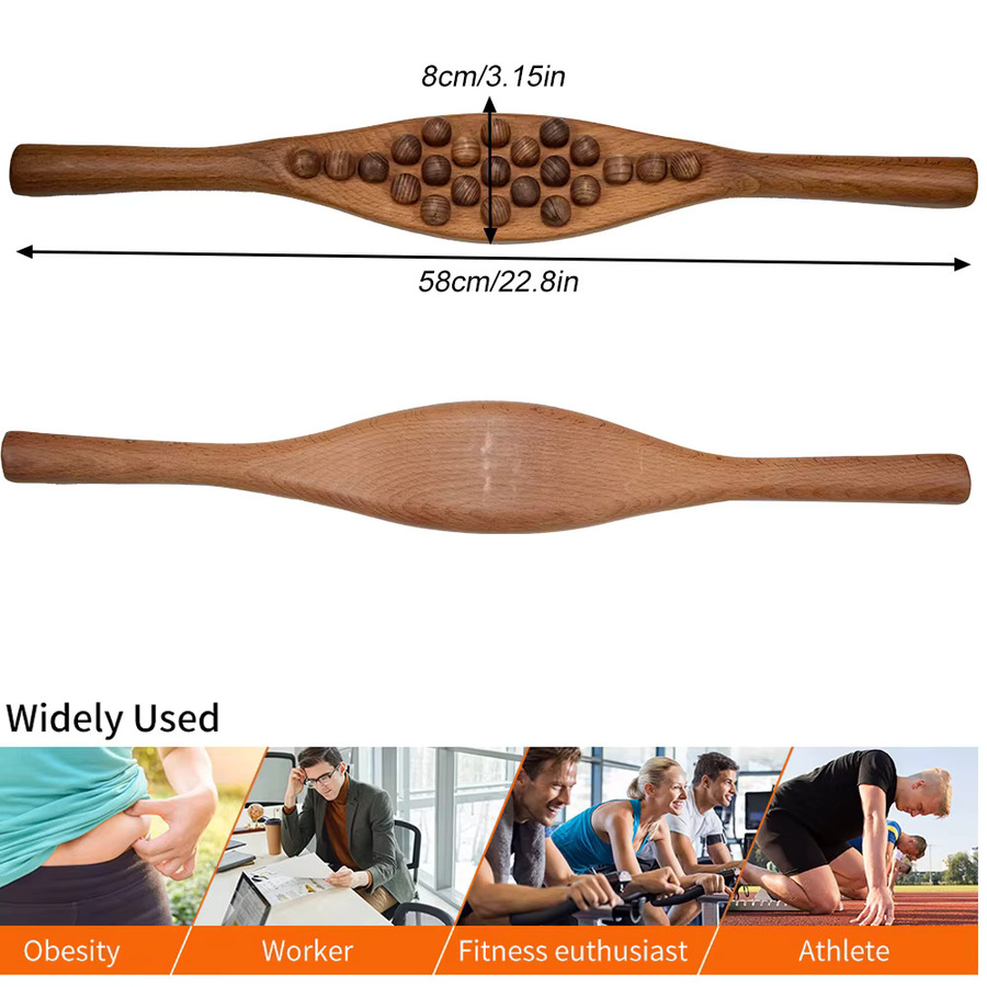 BOTQTOW Guasha-Massagestab aus Holz, Unisex, Körper - Bild 3