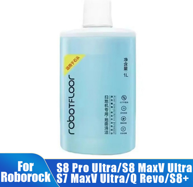 Roborock Bodenreinigungslösung für S8 Pro Ultra, S8 MaxV Ultra, Q Revo, S7 Max Ultra und S7MaxV Plus, 1 l, Blau - Bild 1