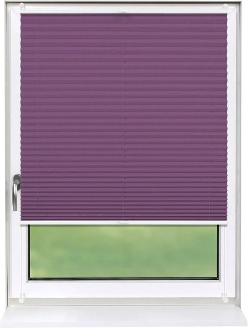 Deco-Raum Plissee Basic Klemmfix blickdicht Lila Breite: 120 cm, Höhe: 150 cm - Bild 1