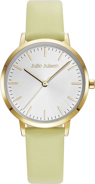 Julie Julsen Armbanduhr Edelstahl vergoldet, Leder, Gold, Damen - Bild 1