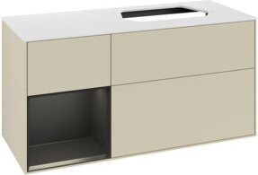 V&B Waschtischunterschrank Finion in Seidengrau lackiert, B/T/H: 120 x 50,1 x 60,3 cm - Bild 1