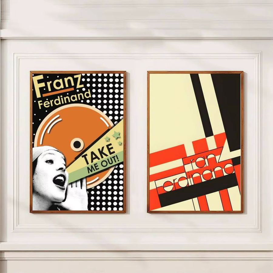 Franz Ferdinand Poster Aufkleber als wasserfeste Wandkunst in Mehrfarbig für dein Wohnzimmer oder Schlafzimmer - Bild 4
