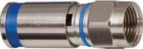 Klein Tools F-Kompressionsstecker RG6 wetterfest, Farbe: Silber, 50-teilig - Bild 1