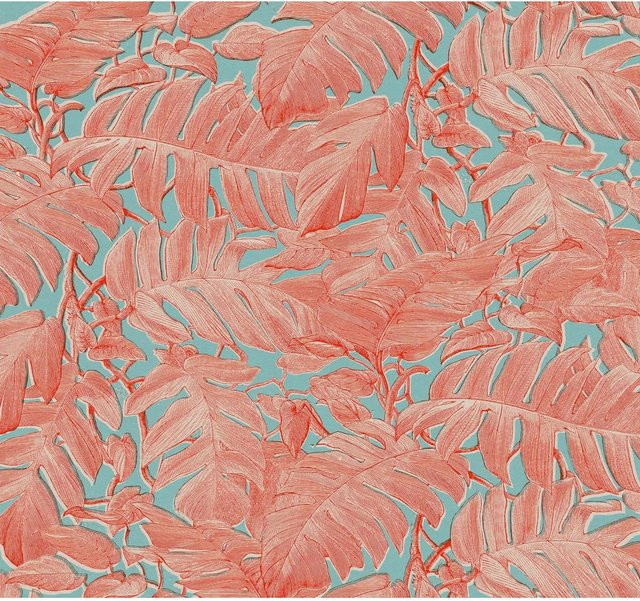 Sanders & Sanders Fototapete Coralla in Rosa und Blau aus Vlies, B: 300 cm, H: 280 cm - Bild 1
