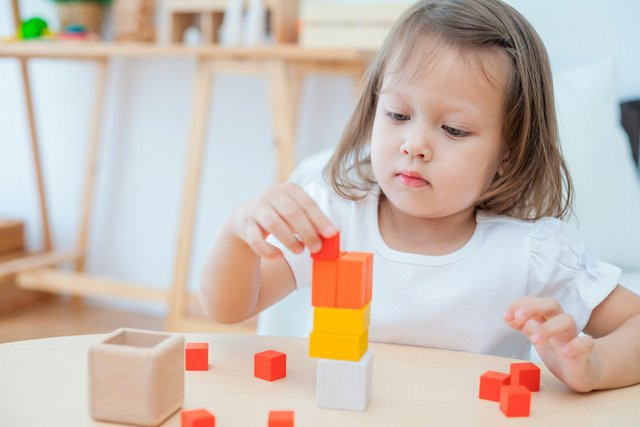 Plantoys Essential Serie Knobelwürfel, Holz, ab 1,5 Jahre - Bild 1