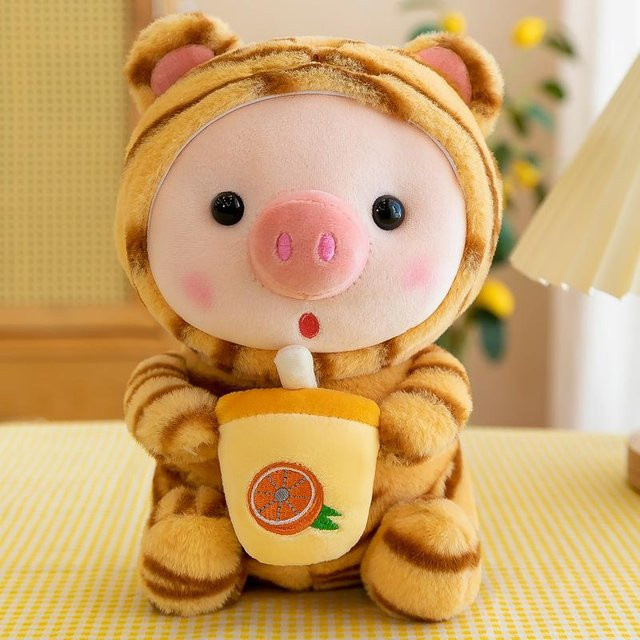 Yiran toy Bubble Pig Einhorn Plüschtier, 23cm, ab 14 Jahren - Bild 1