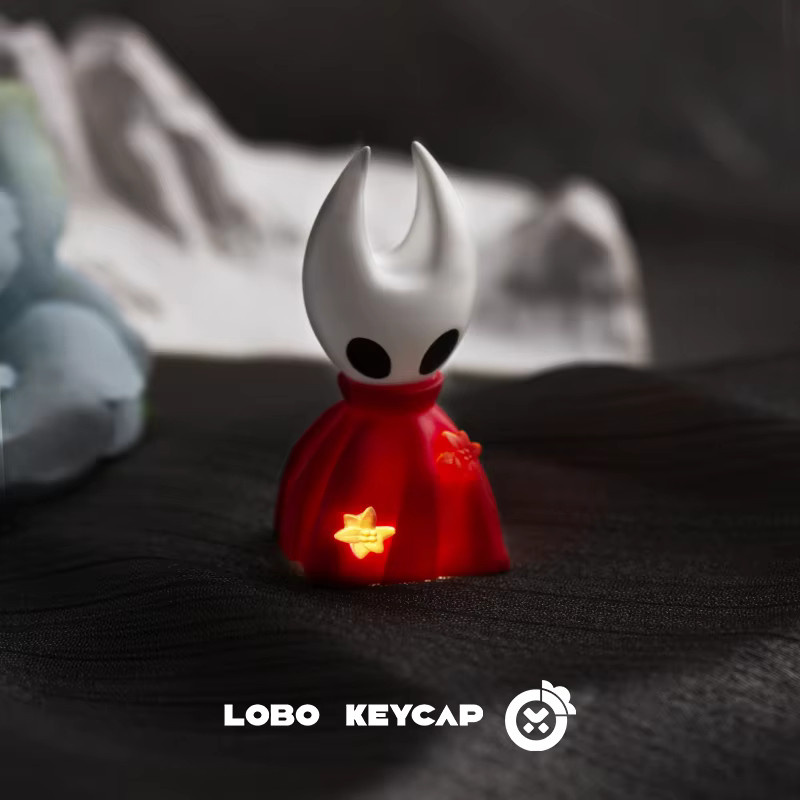 Hollow Knight und Hornet mechanische Tastenkappen aus dekorativem Harz mit lichtdurchlässigem Design - Bild 2