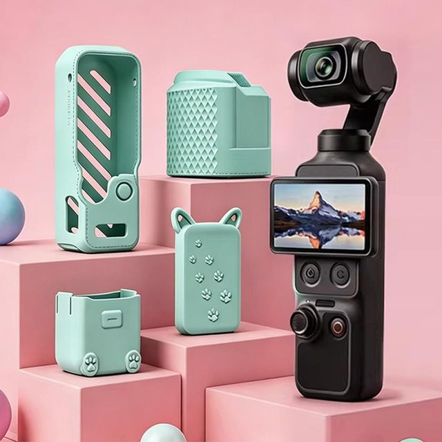 DJI Osmo Pocket 4 Silikonhülle für das Kameraobjektiv als staubdichte und kratzfeste Schutzabdeckung - Bild 1