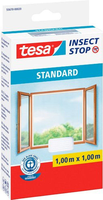 tesa Fliegengitter STANDARD individuell kürzbar, Farbe: Weiss, B/H: 100 x 100 cm - Bild 2