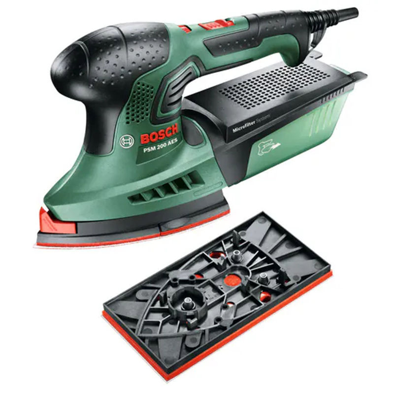 Bosch Home & Garden Multischleifer PSM 200 AES in Grün mit Zubehör und 200 W Leistung - Bild 2