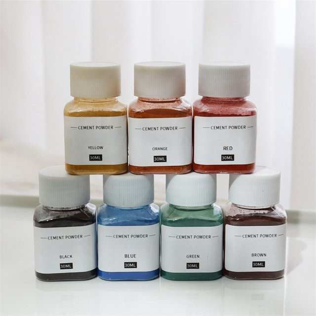Multicolour Zement- und Gips-Pigmente für DIY-Betonarbeiten und Schmuckherstellung, 30 ml Glas - Bild 1