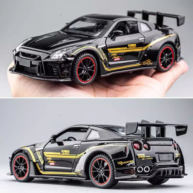 Maisto GTR R35 Modellauto, 1:32, Metall, mit Licht und Sound - Bild 1