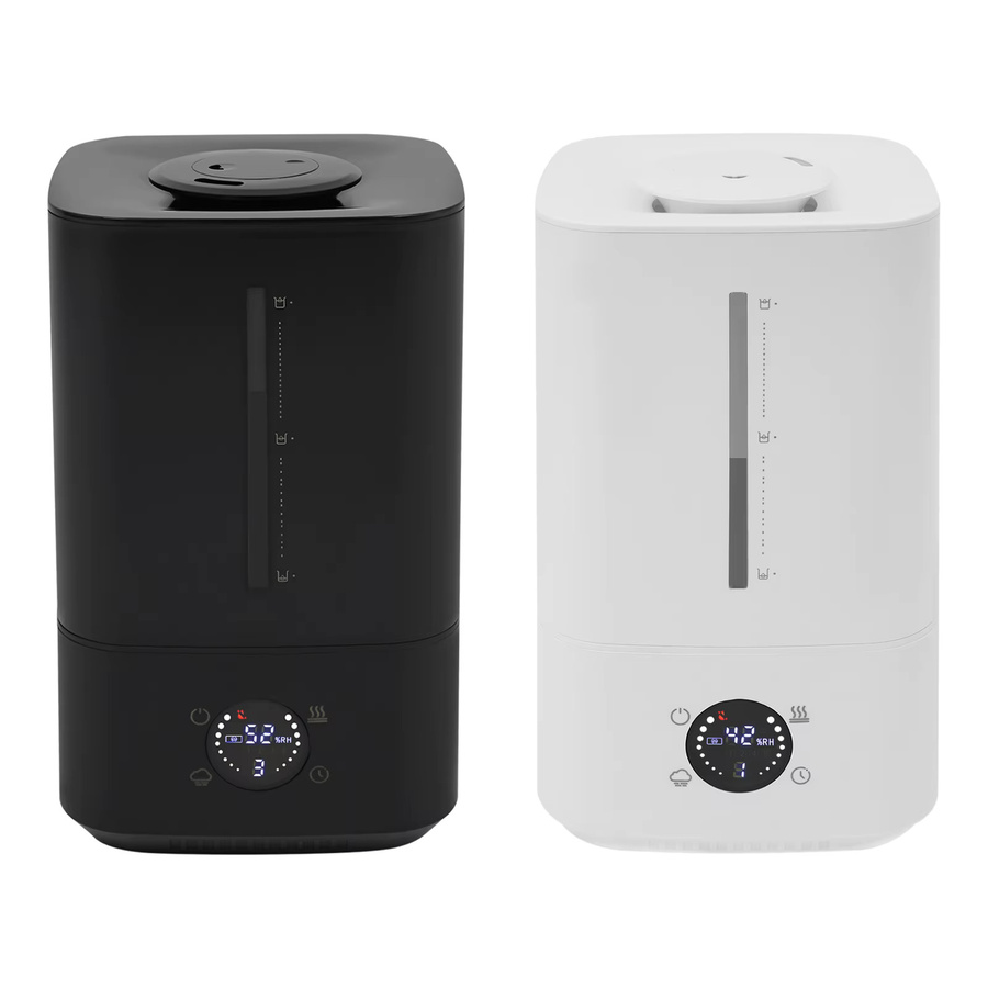 Sweetmile 2-in-1 Hot&Cold Mist Luftbefeuchter mit zwei Düsen, Weiß/Schwarz - Bild 4