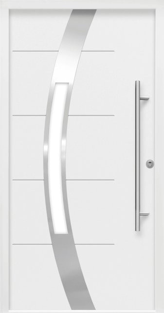Splendoor Sicherheits-Haustür ThermoSpace Prime Prag RC2 Komfort in Weiß mit Glaseinsatz, B: 110 cm, H: 210 cm - Bild 1