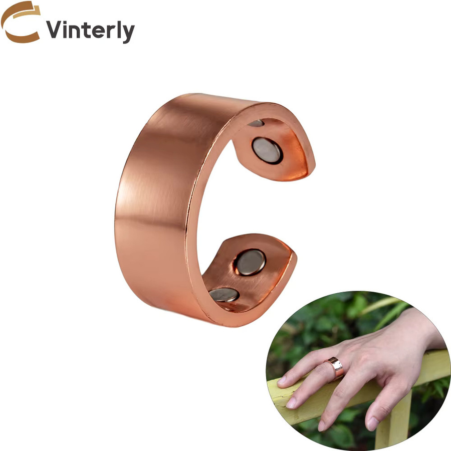 Vinterly Ringe, Kupfer, Roségold, Unisex, minimalistisch - Bild 3