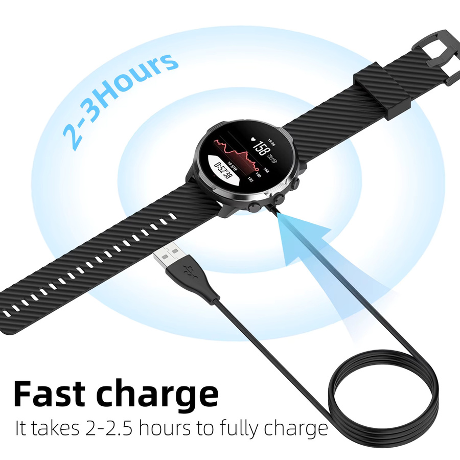 Suunto Uhrenladegerät, magnetisch, Schwarz, für Suunto 7 Smartwatch - Bild 3