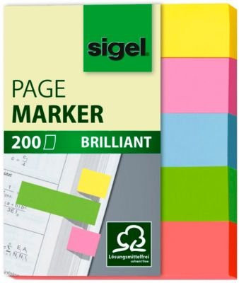 SIGEL Haftstreifen Brillant in Multicolor, 50 x 12 mm (B x H) - Bild 1