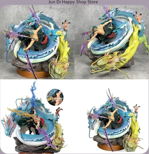 Bandai One Piece Drei Drachen Zoro Ultra Giant Tornado, Anime-Figur, 35cm - Bild 1