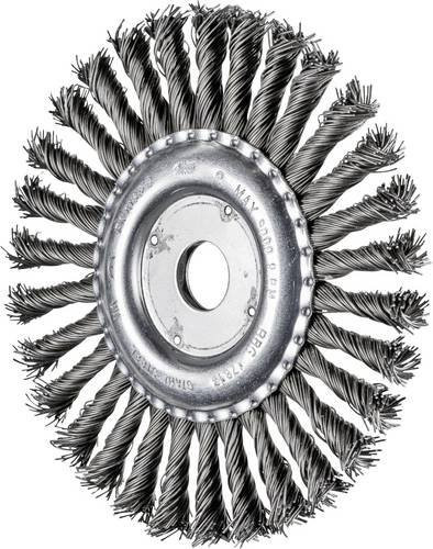PFERD TOOLS Rundbürste gezopft RBG für Winkelschleifer, Farbe Silber, Durchmesser: 178 mm, Breite: 13 mm, Aufnahme: 22,2 mm, Drahtstärke: 0,80 mm, Material: Stahl - Bild 1