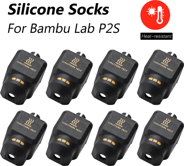 Bambu Lab P2S Silikonhülle als Düsen-Schutzabdeckung für das Hotend in Schwarz - Bild 1