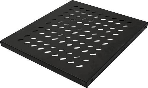 Intellinet 712521 19 Zoll Netzwerkschrank-Geräteboden 1 HE Festeinbau Schwarz für Schranktiefen ab 600 mm - Bild 1