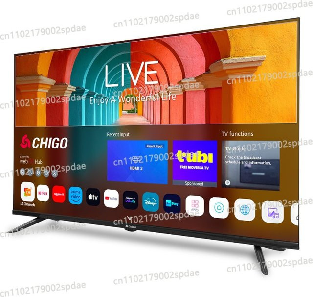 Smart HD TV mit 32 Zoll HDR10 Display in Schwarz mit Wi-Fi und Bluetooth - Bild 1