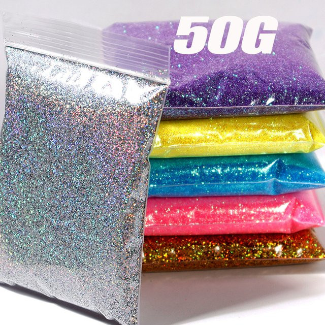 HotPress Nagelglitzerpulver, 50 g, holografisch, glänzend - Bild 1