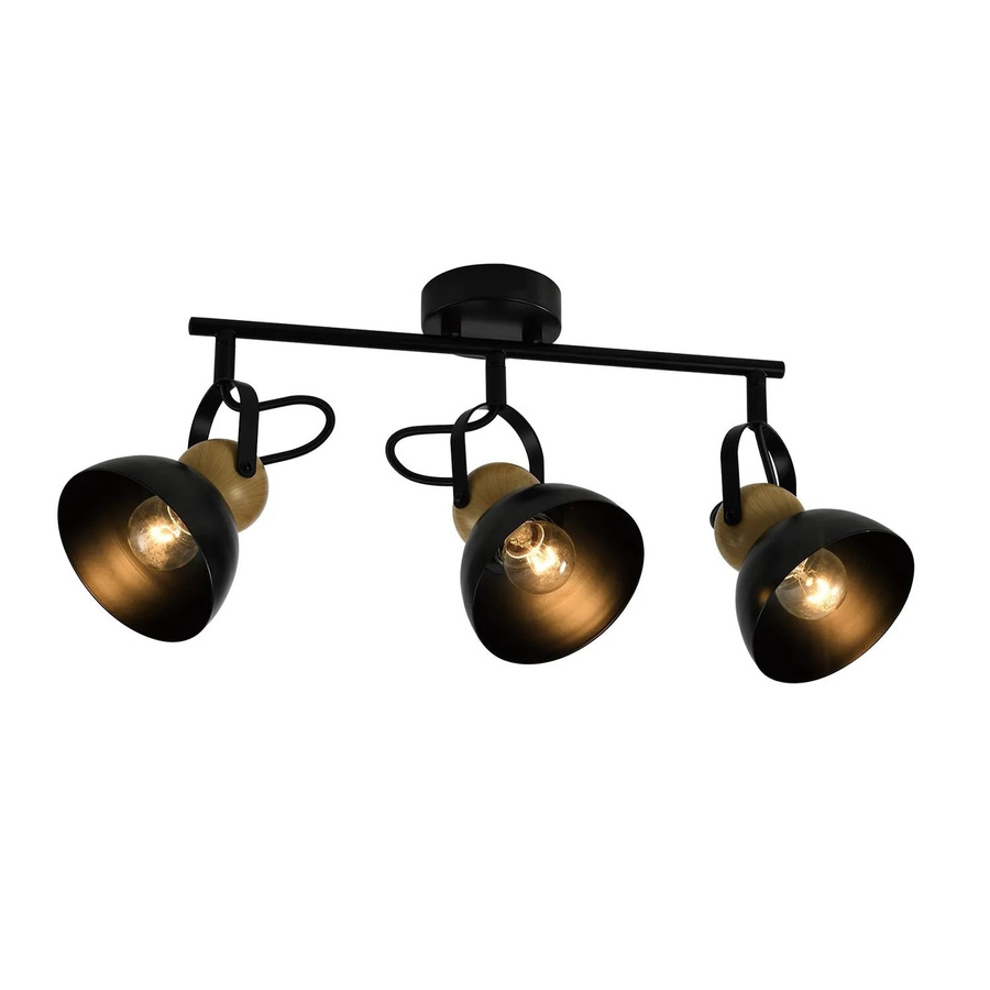 NETTLIFE Deckenstrahler aus Metall in Schwarz mit verstellbarem Design und E27 Fassung - Bild 2