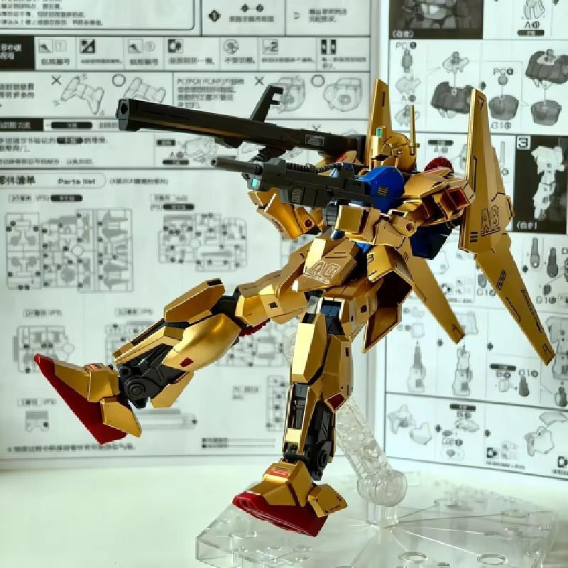 Yiran toy 1 Mobile Suit Zeta Hyaku Shiki Montagemodellbausatz 1/144 Champagner-Gold - Bild 5